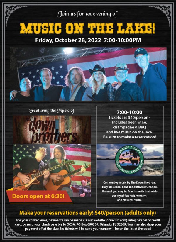 Reserve Ticket for Music Night Event October 28th 2022